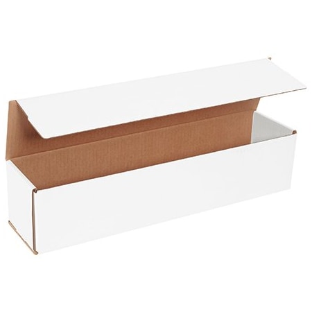 Box Packaging Corrugated Mailers, 18L x 4W x 4H, White, PK50 M1844